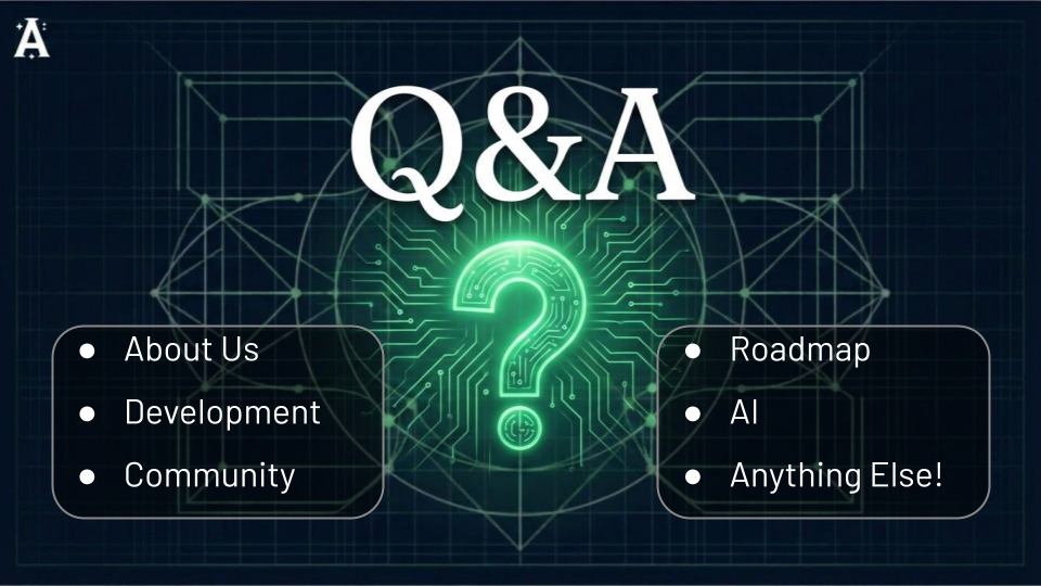 Opening into Q&A slide